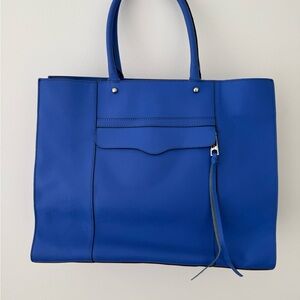 Rebecca Minkoff Cobalt Tote with Leopard Lining